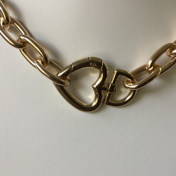 - 🌸Chunky Chainlink  Choker Necklace SilverTone - Picture 7 of 9